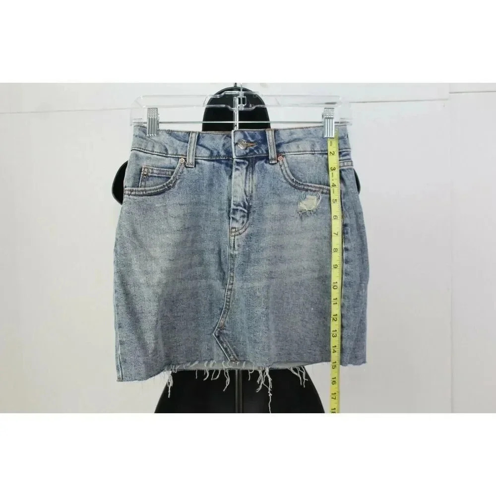 Wild Fable High Rise Denim Mini Skirt Medium Blue Size 00 Women's